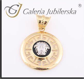 wisiorek versace złoty